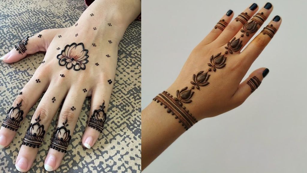 Short Mehndi Design Simple