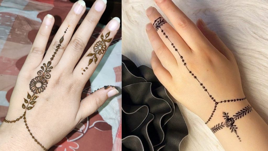 Easy Back Hand Mehndi Design