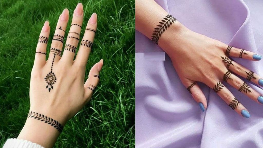 Short Mehndi Design Simple