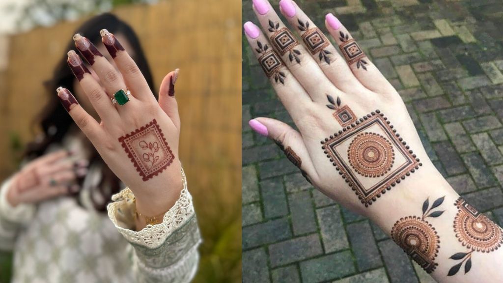Short Mehndi Design Simple