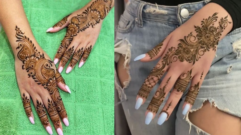 Easy Back Hand Mehndi Design