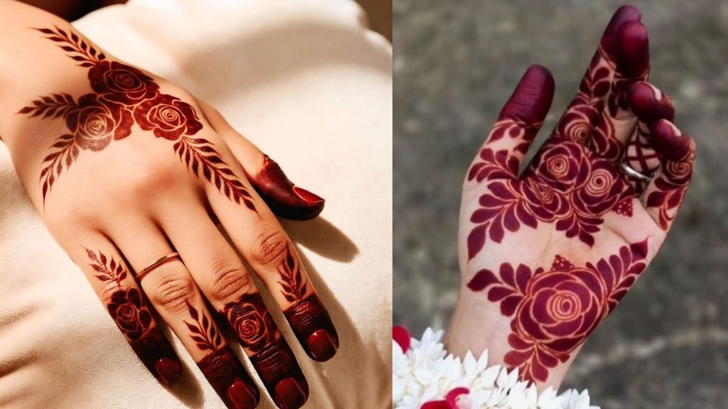 Best 5 Flower Mehndi Designs