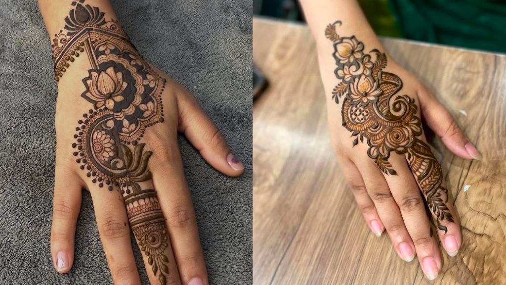Phool Mehndi Design
