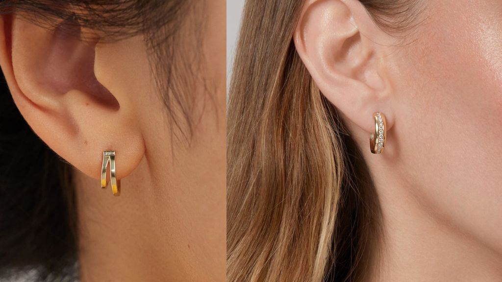 Small Hoop Gold Earrings