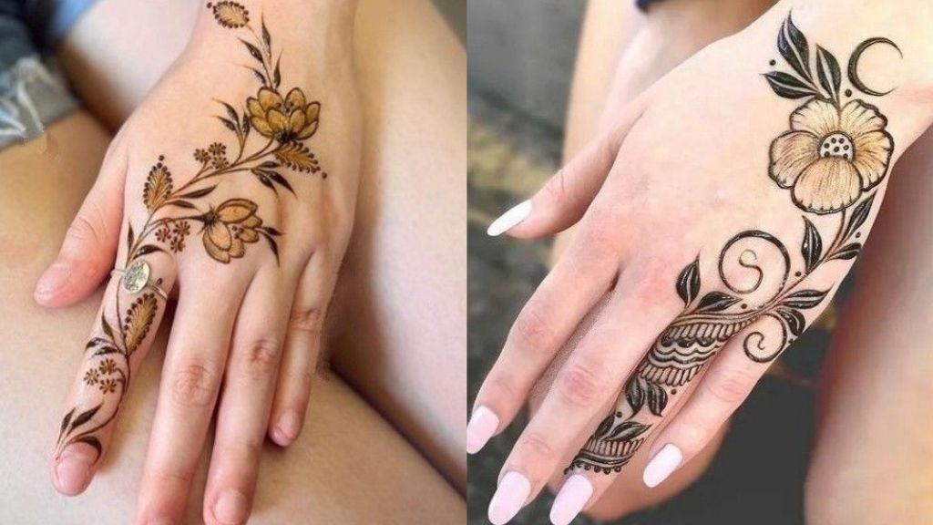 Phool Mehndi Design