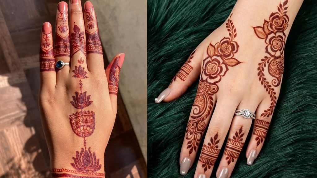 Best 5 Flower Mehndi Designs