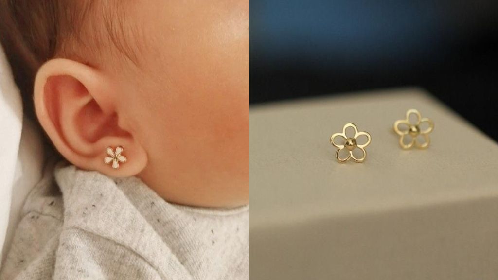 Baby Earrings Gold