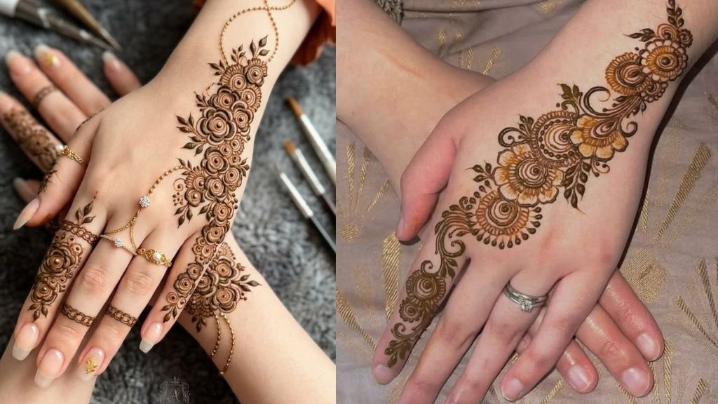 Phool Mehndi Design