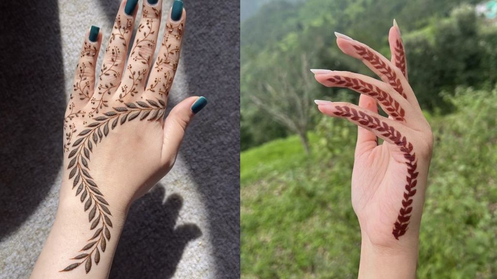 Front Hand Simple Mehndi Design