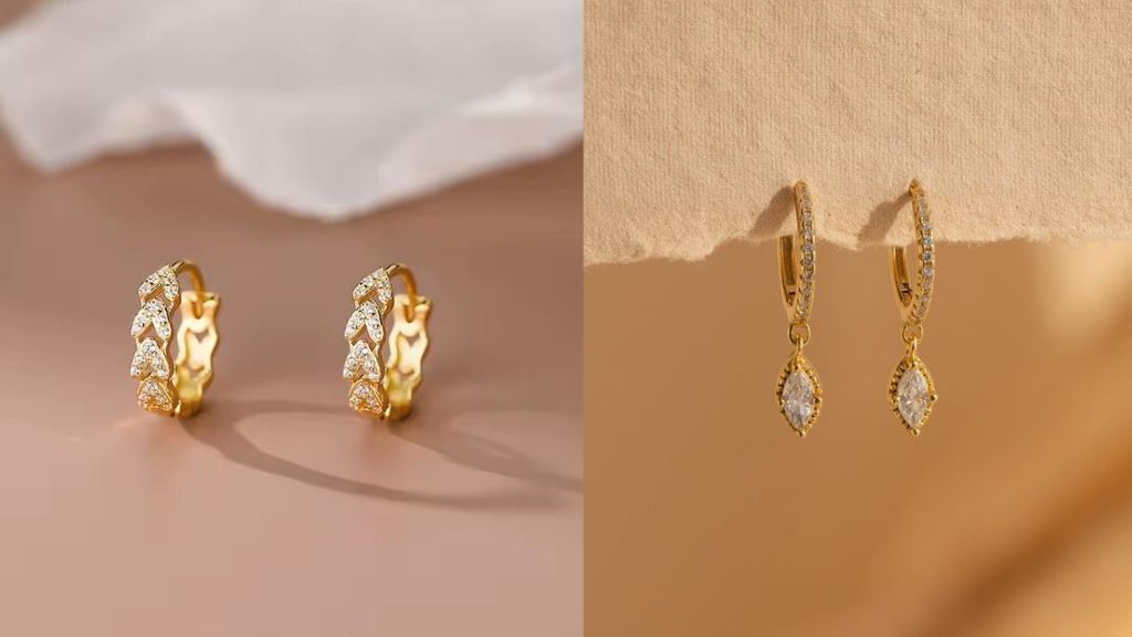 Small Hoop Gold Earrings