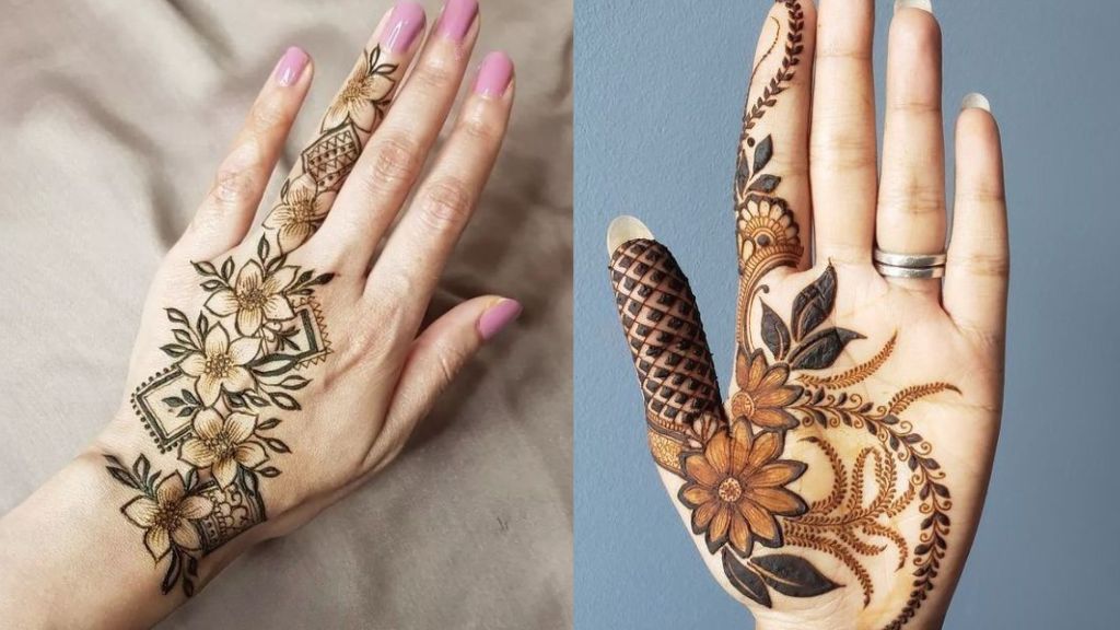 Phool Mehndi Design