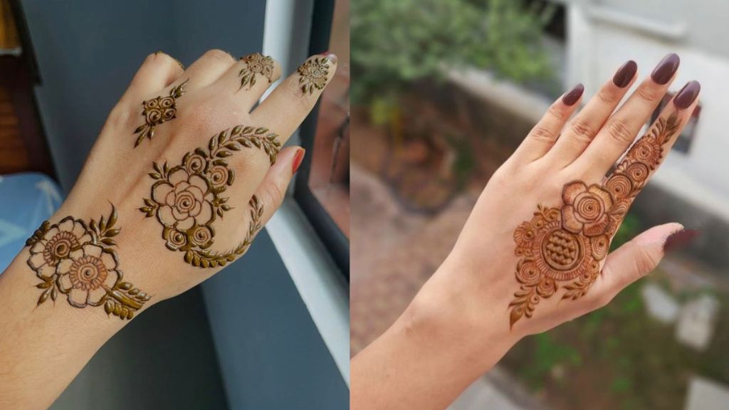 Best 5 Flower Mehndi Designs