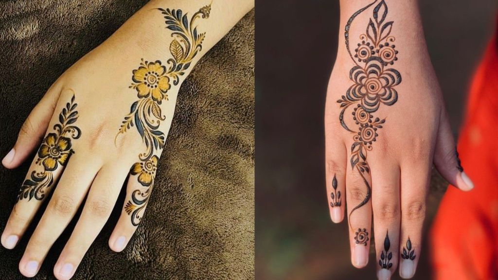 Phool Mehndi Design