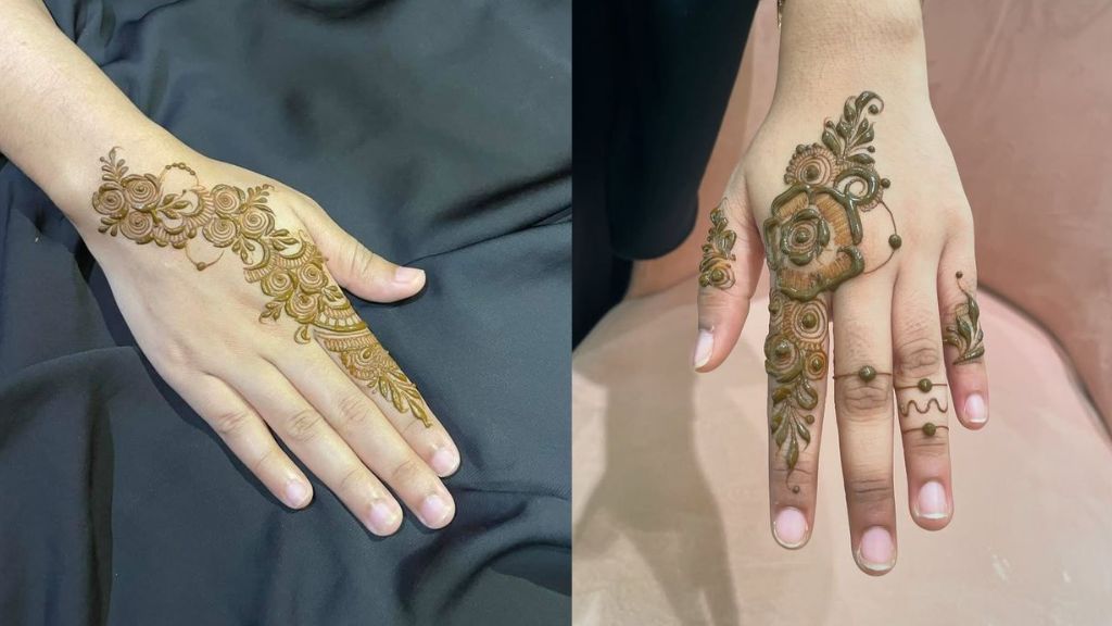 Best 5 Flower Mehndi Designs