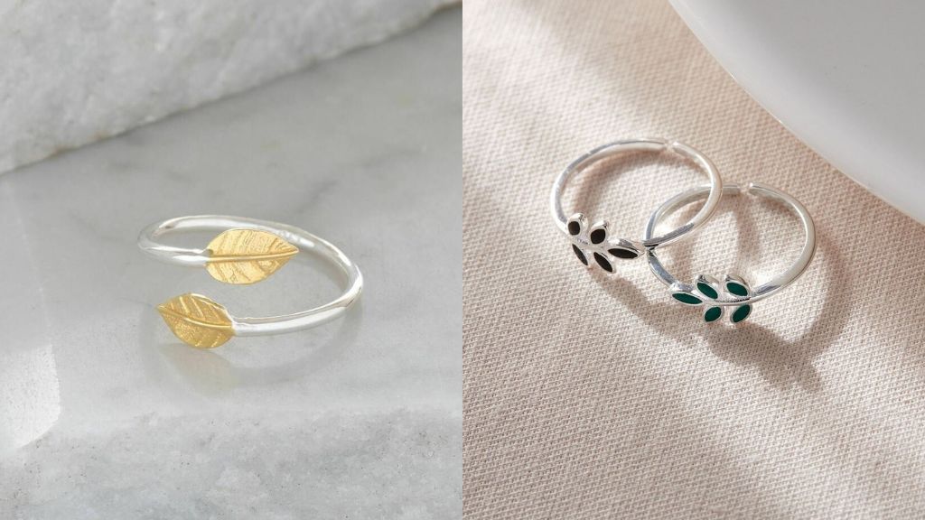 Leaf Toe Rings